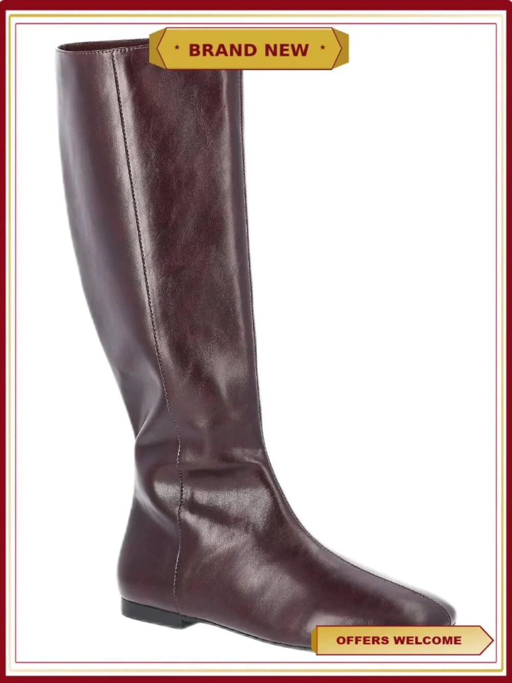 Faux Leather Knee High Boots Equestrian Style Boot Season